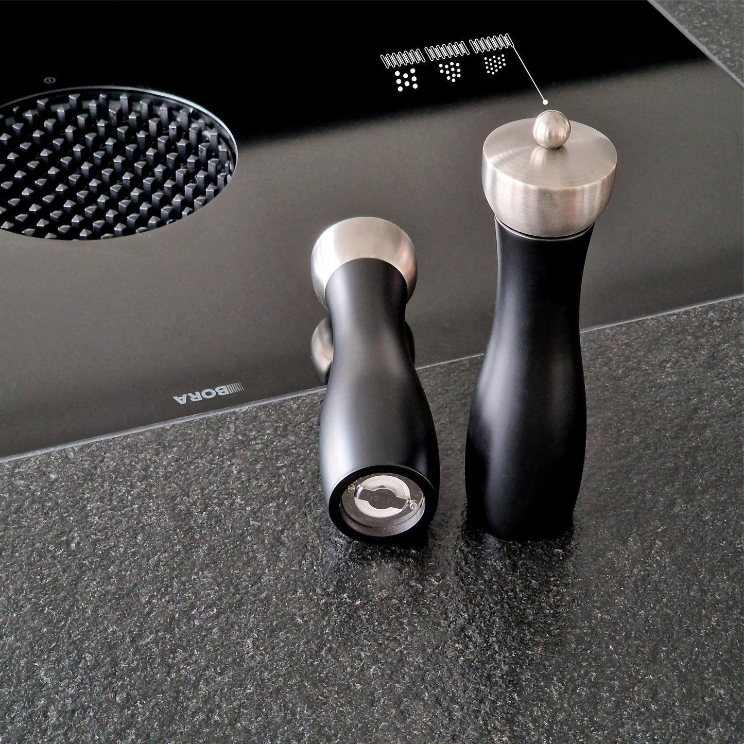 Salz- & Pfeffermühle - BLACK PIN -